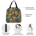 thumbnail image 2 of Kdxio Skull And Flowers Print Insulated Lunch Bag,Reusable Tote Lunch Box for Women Men,Leakproof Cooler Lunch Bags for Work Office Travel Picnic, 2 of 6