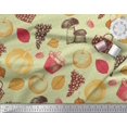 thumbnail image 3 of Soimoi Cotton Poplin Fabric Mushroom,Grapes & Fresh Print Sewing Fabric Yard 42 Inch Wide, 3 of 3