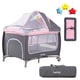 thumbnail image 1 of Cuna Para Bebé Corral Portátil Plegable Con Cambiador Gris  rosa Grande, 1 of 10