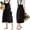 03 - Black, variant on Fiykzur Cotton Linen Cross Back Apron for Women with Pockets for Painting Gardening Yellow with Waist Ties