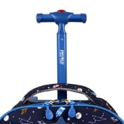 J World Boys And Girls Duo 18 Rolling Backpack With Lunch Bag For School And Travel, Spaceship