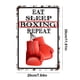 thumbnail image 4 of Chapa Boxeo Metal Vintage Pintura Hierro Rectangular Del Pared 20x30cm, 4 of 9