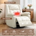 thumbnail image 4 of Korser Swivel Rocker Recliner Chair with Massage Linen for Living Room,Beige, 4 of 6