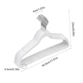 thumbnail image 3 of 10Pcs Skid-proof Velvet Hangers • 0.5cm Thin Space-Saving Hangers for Coats, Dresses, Pants • Rust-Proof Metal Hook • Closet Organization Essentials (White, 10 Pack), 3 of 6