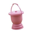 thumbnail image 5 of Serenable Chamber Pot Portable Spittoon Night Urinal Container Night Urinal with Handle Spittoon with Lid for Car Home Woman Kids Adults Pink, 5 of 9