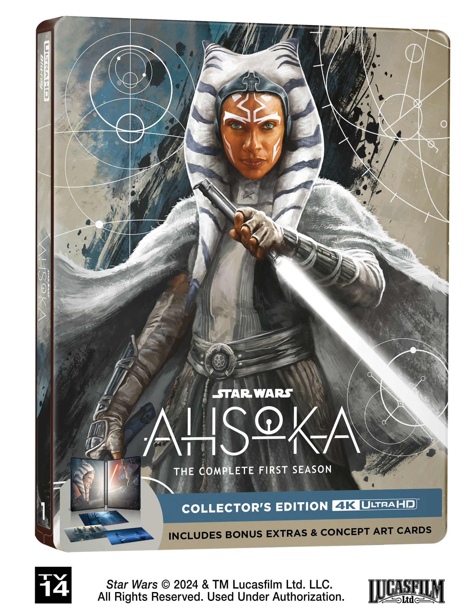 Star Wars: Ahsoka Season 1 Collector's Edition (Steelbook) (4K Ultra HD) Disney Action/Adventure