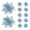 Light Blue, variant on 12Pcs Glitter Poinsettia Christmas Ornaments with Clips Stems Artificial Flowers for Xmas Tree Wedding Party Wreath Decoration