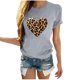 thumbnail image 1 of Camisetas de Manga Corta para Mujeres, Camiseta de Cuello Redondo Impresa de Moda, Primavera Y Verano Casual, 1 of 9