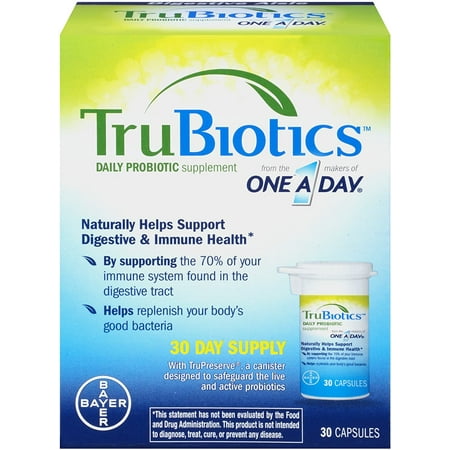 TruBiotics Daily Probiotic Supplement Capsules 30 ea
