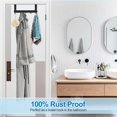 thumbnail image 3 of Coat Rack for Door, Stainless Steel, Door Hook with Non-Slip Pads, Coat Hook 32*11cm, 3 of 4