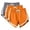 Gray①&Orange②, variant on Dvprdro Womens Plus Size Shorts Elastic Waist Drawstring Side Pockets Solid Loose Fit Casual Pajama Bottoms