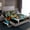 Blue Brown, variant on Manfei Fishing Hunting 3pcs Twin Sheet Sets,Blue Camouflage Twin Fitted Sheet,Bass Fish Breathable Flat Sheet,Abstract Bedroom Decorative