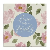 Stupell Industries Love Makes Family Plants & Flowers Painting Wrapped Canvas Art Print Wall Art, 30 x 30