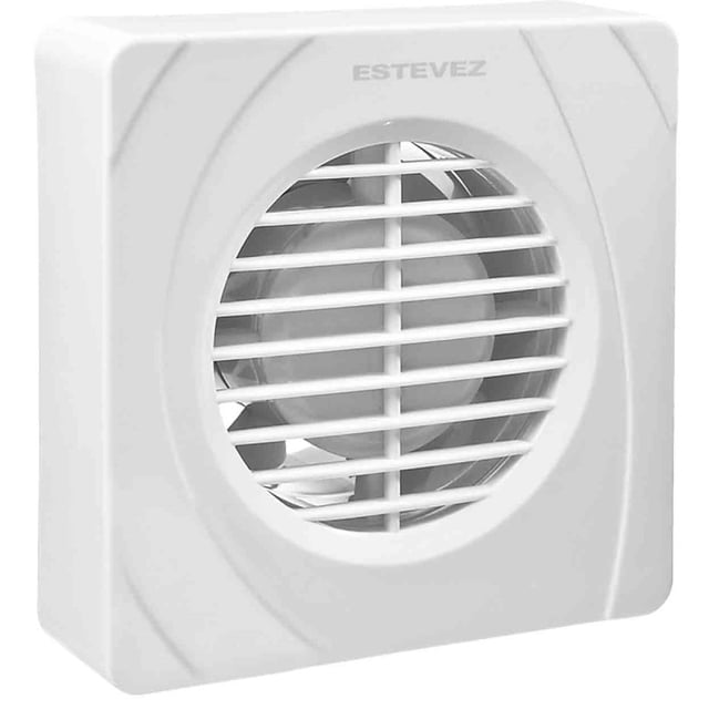 Extractor para Baño Cuadrado 6" Estevez Blanco #1106 Estevez 1106
