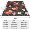thumbnail image 2 of Yibo Strawberry Blanket for Girls Adults Kids Strawberry Blanket Gifts Flannel Strawberry and Flower Throw Blanket for Bed Living Room Sofa Couch Soft Warm Lightweight Cozy Strawberry Decor, 2 of 7