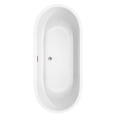 thumbnail image 4 of Wyndham Collection  Juliette 71-inch White Freestanding Soaking Bathtub, 4 of 8