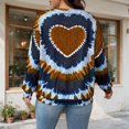 thumbnail image 5 of VBVC Women's and Women's Plus Tie Dye Heart Graphic Top , Ladies' Long Sleeve Crew Neck Pullover , Fall Winter Cute Sweatshirt For Women, M-6XL, 5 of 6