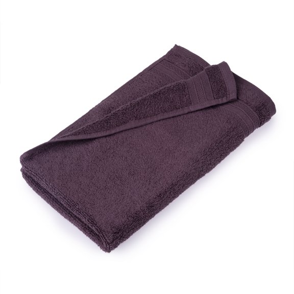 hometrends Solid 100% Cotton Hand Towel, 1 Piece, 550 GSM, Highly Absorbent & Soft Bathroom Hand Towel, Dark Purple