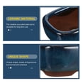 thumbnail image 3 of EASTIN 2pcs Ceramic Flower Pots Bonsai Pots Ceramic Flower Containers Home Supplies, 3 of 9