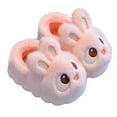thumbnail image 4 of mgoYE Slippers for Toddler Boys Dinosaur House Shoes Cute Bunny Slipper for Home Indoor Winter Bedroom Non Slip Soft Rabbit Warm shoes|Pink 12, 4 of 5