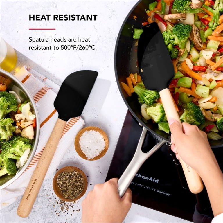 キッチン家電 EUPA STK-2393 KitchenAid 2-Piece Silicone Mixing Spatula and Scraper Set for