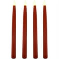 LED Taper Candles with Base, 4Pack