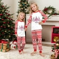 thumbnail image 6 of Family Christmas Pajamas Matching Sets – Red & White Long Sleeve Tops and Pants with 3 Christmas Tree Print, Festive Holiday Xmas PJs Sleepwear for Family, Couples, Men, Women, Adults, 6 of 7
