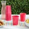 thumbnail image 2 of BLUE PANDA Hot Pink Stadium Cups - Vibrant Party Supplies & Colored Plastic Cups - Rimmed Design & Reusable Durable Tumblers - Bulk Drinkware & Plastic Tumblers - Pack of 24, 16 Oz, 2 of 5