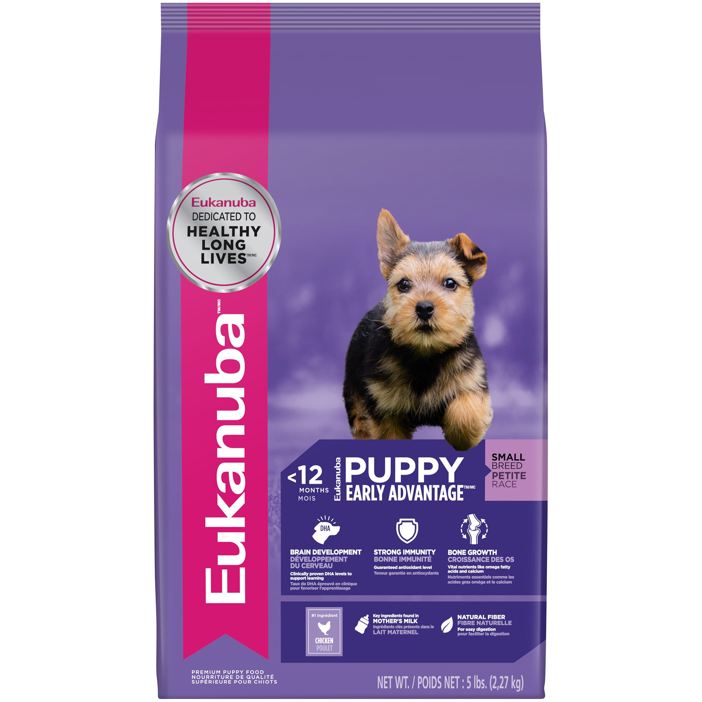 Eukanuba Small Breed Puppy Dry Dog Food, 5 Lb - Walmart ...