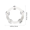 thumbnail image 3 of Shisuyan Hi-hat Cloche Compacte en Fer Argenté pour Performance 6.3*6.3*0.3 Po, 3 of 8