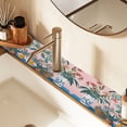thumbnail image 2 of Yayeee Faucet Mat for Kitchen Sink 14.7" Diatomite Long Splash Guard Pad, Vibrant Flowers, 2 of 7
