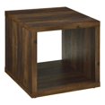 thumbnail image 1 of Frisco Square Engineered Wood Side End Table Dark Pine, 1 of 8