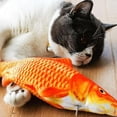 thumbnail image 2 of Juguete de pez móvil para gatos, juguete eléctrico de pez que se mueve, juguete de hierba gatera con pez flexible, juguete de peluche realista de pez eléctrico que se mueve para gatos de, 2 of 5
