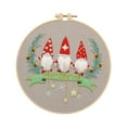 thumbnail image 4 of Christmas Embroidery for Starter Needlepoint Set Handmade Sewing Craft Set Gnome, 4 of 9