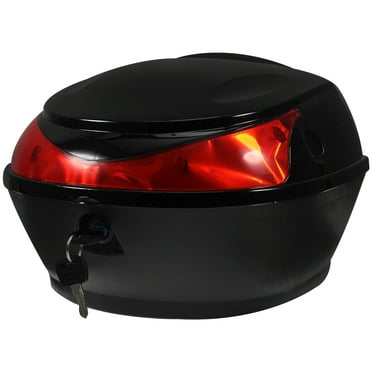 Tanom Large Capacity Replacement Trunk Lock Storage Case for Motorcycle Scooter (Black)