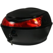 Pixnor Large Capacity Replacement Trunk Lock Storage Case for Motorcycle Scooter (Black)