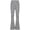 Grey, variant on Girls High Waist Flared Yoga Pants Front Design Athletic Running Bottoms Kids Stretchy Trousers Clothes