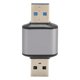 thumbnail image 1 of Adaptador USB A 3.1 macho a USB A 3.1 macho de 10 Gbps con carcasa de aleación de aluminio Adaptador USB A 3.1 macho para computadoras portátiles y de escritorio, 1 of 12