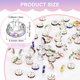 thumbnail image 3 of Paquete de 100 cuentas espaciadoras rondelle, 0.31 pulgadas/8mm cuentas sueltas de cristal checo con rhinestone [Color AB], 3 of 6