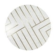 thumbnail image 6 of Adore Decor Amari Round Side Table with Brass Inlay Top White, 6 of 8