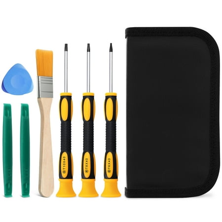 1 Piece Bushing Tool - Fosmon Game Controller Console 7 Pieces Tool Repair Kit, Magnetic T6 T8 T10 Screwdriver Set for Xbox 360 Xbox One Controller and Console, PS3 and PS4 Console