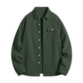 thumbnail image 4 of Lmueinov Long Sleeve Shirts for Men Solid Collared Loose Fit Button Up Tops with Pocket Lightweight Button Down Casual Office Outdoor Outfits, 4 of 4