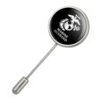 thumbnail image 2 of Marine Husband USMC White on Black Officially Licensed Stick Pin Stickpin Hat Brooch, 2 of 6