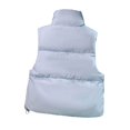 thumbnail image 3 of NominalSnug Womens Puffer Vest Full Zip Sleeveless Coat Stand Collar Winter Warm Outerwear, 3 of 4