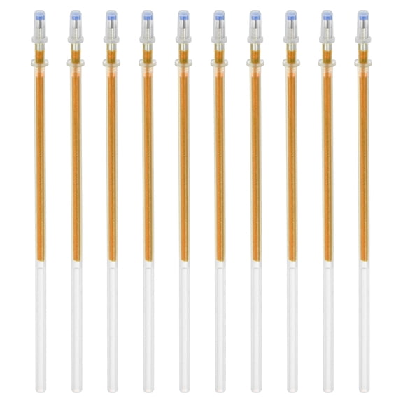 Uxcell 1mm Gel Pens Refills, 48 Pack Sparkle Metallic Ink Bold Point for Adults Coloring Books  , Gold Tone