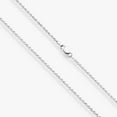 thumbnail image 3 of Miabella Italian 925 Sterling Silver Solid 2mm Cable Chain Necklace for Women Men | Diamond-Cut Link Necklace Made in Italy (Length 26 Inches), 3 of 5