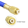 thumbnail image 4 of Unique Bargains 1.5m 1/4 SAE Thread Connector 800PSI Refrigeration Charging Hose Tube Blue, 4 of 4