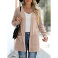 thumbnail image 5 of JWD Women's Cardigan Winter Long Sleeve Open Front Casual Lightweight Soft Knit Cardigan Sweater Outerwear, 5 of 9