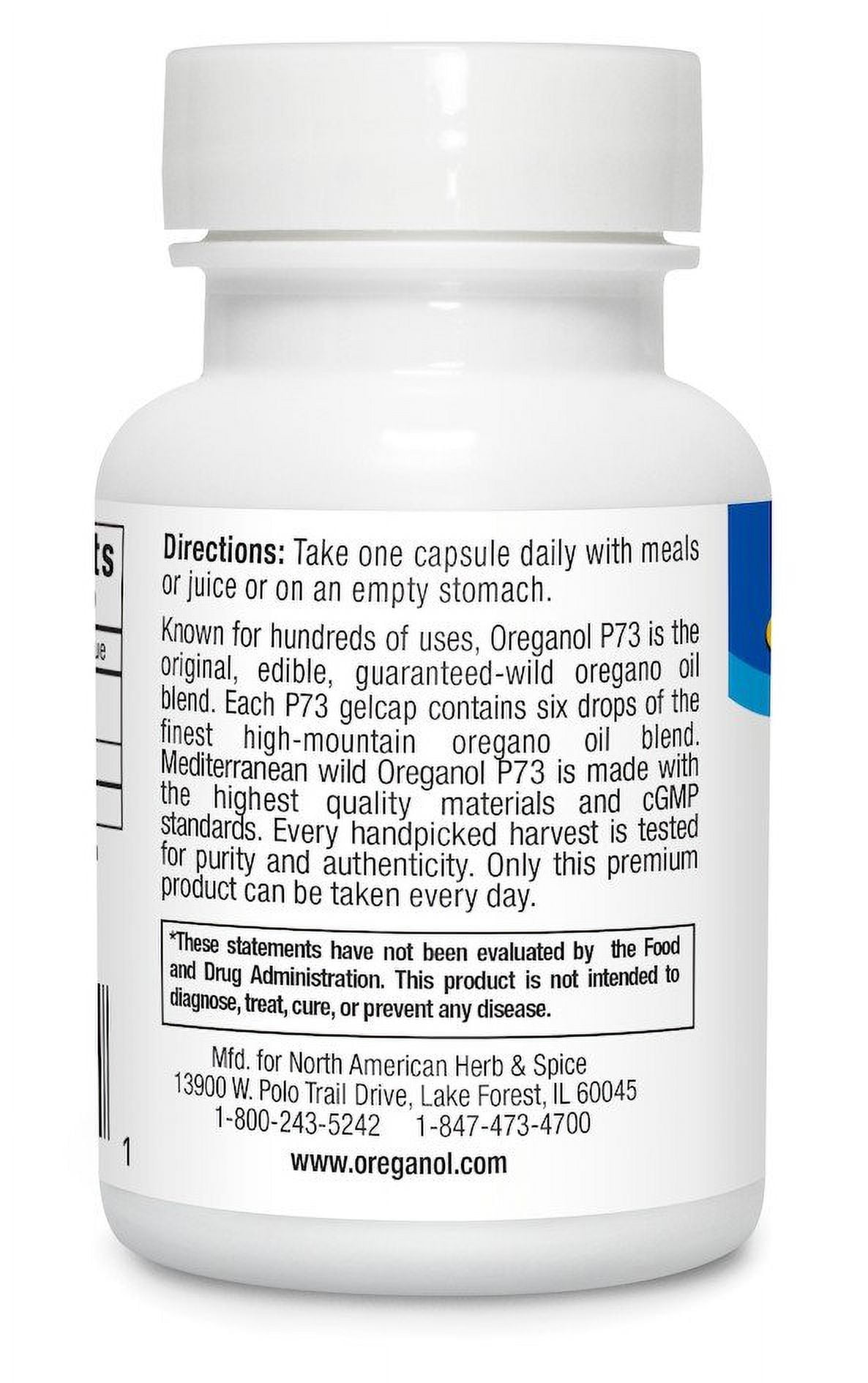 North American Herb & Spice Oreganol P73 120 Capsule