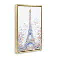 thumbnail image 2 of Stupell Industries Contemporary Colorful Eiffel Tower Gold Floating Frame Canvas Art, 21 x 31, by Creative Studio, 2 of 8